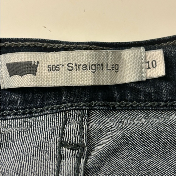 Levi’s 505 Straight Leg Dark Wash Mid Rise Jeans Women's Size 10 - Picture 6 of 10